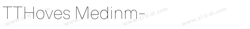 TTHoves Medinm字体转换